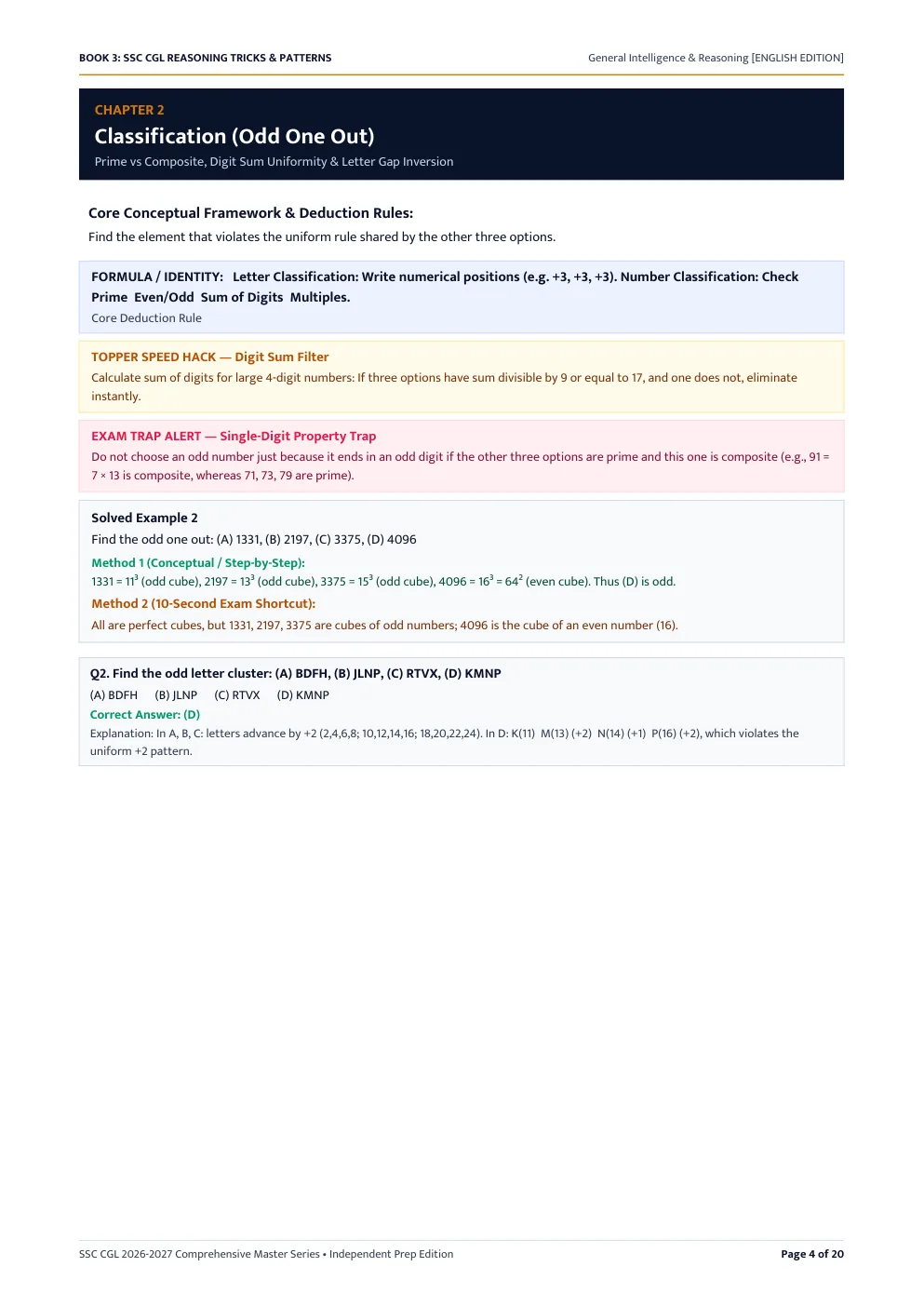 Reasoning Tricks and Patterns Sample Page